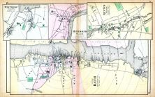 Winthrop Village, Richmond Village, Dexter Village, Bath City, Maine State Atlas 1884